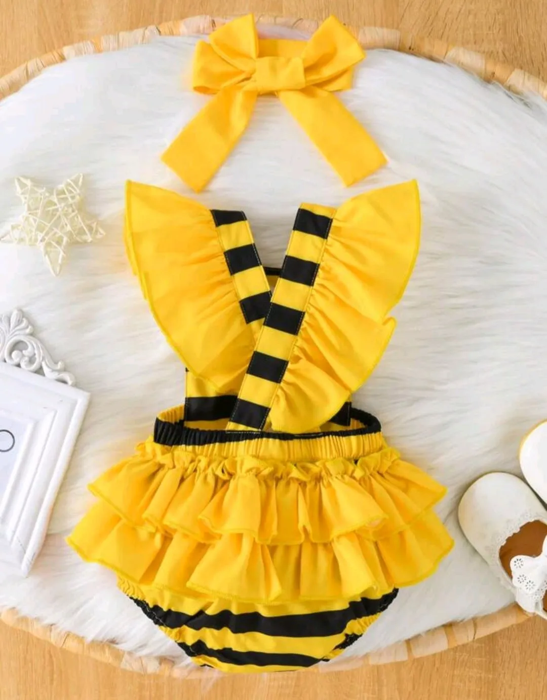 It's Your Bee-day Romper and Headband  #1000894