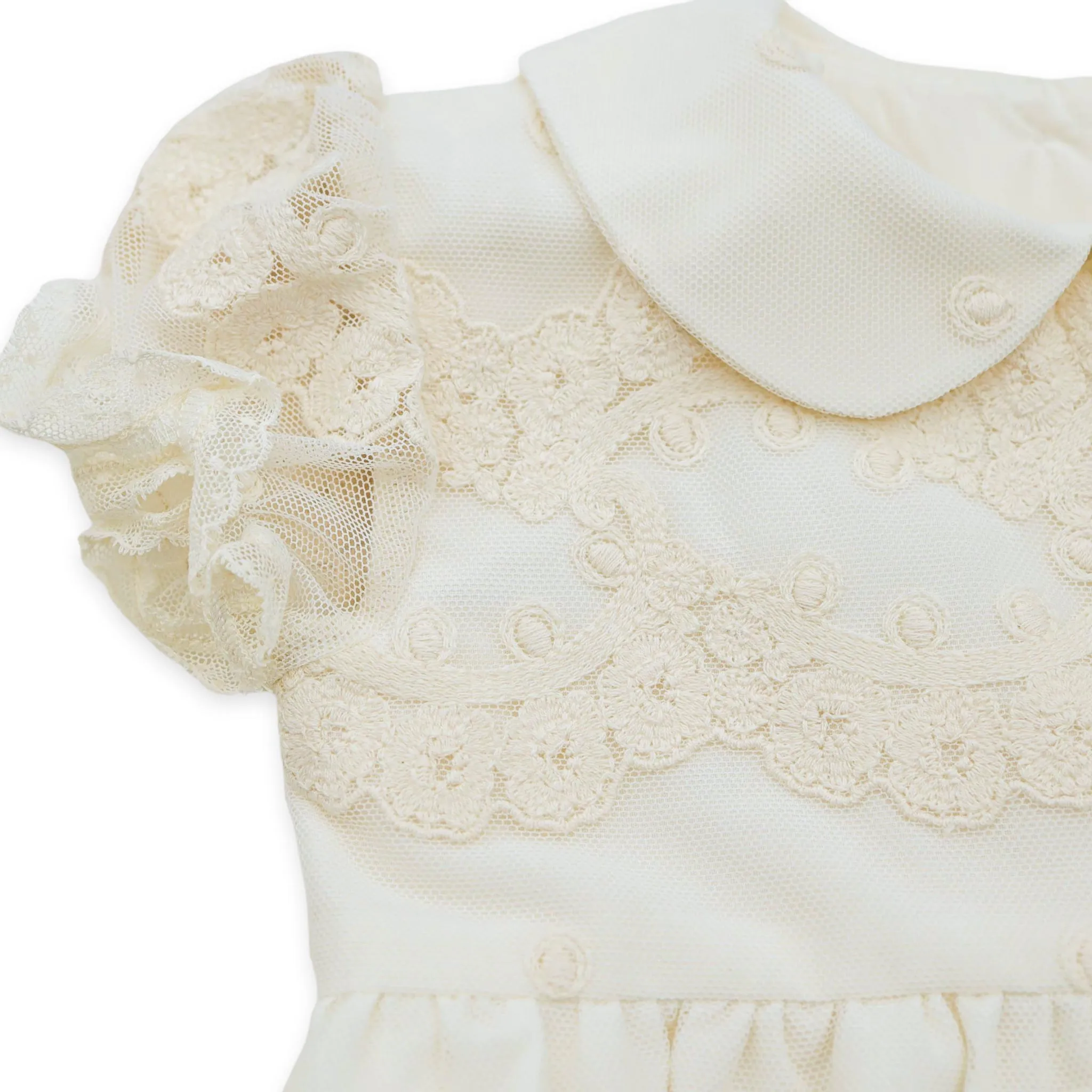 Ivory Lace Occasion Romper (3M - 3Y)