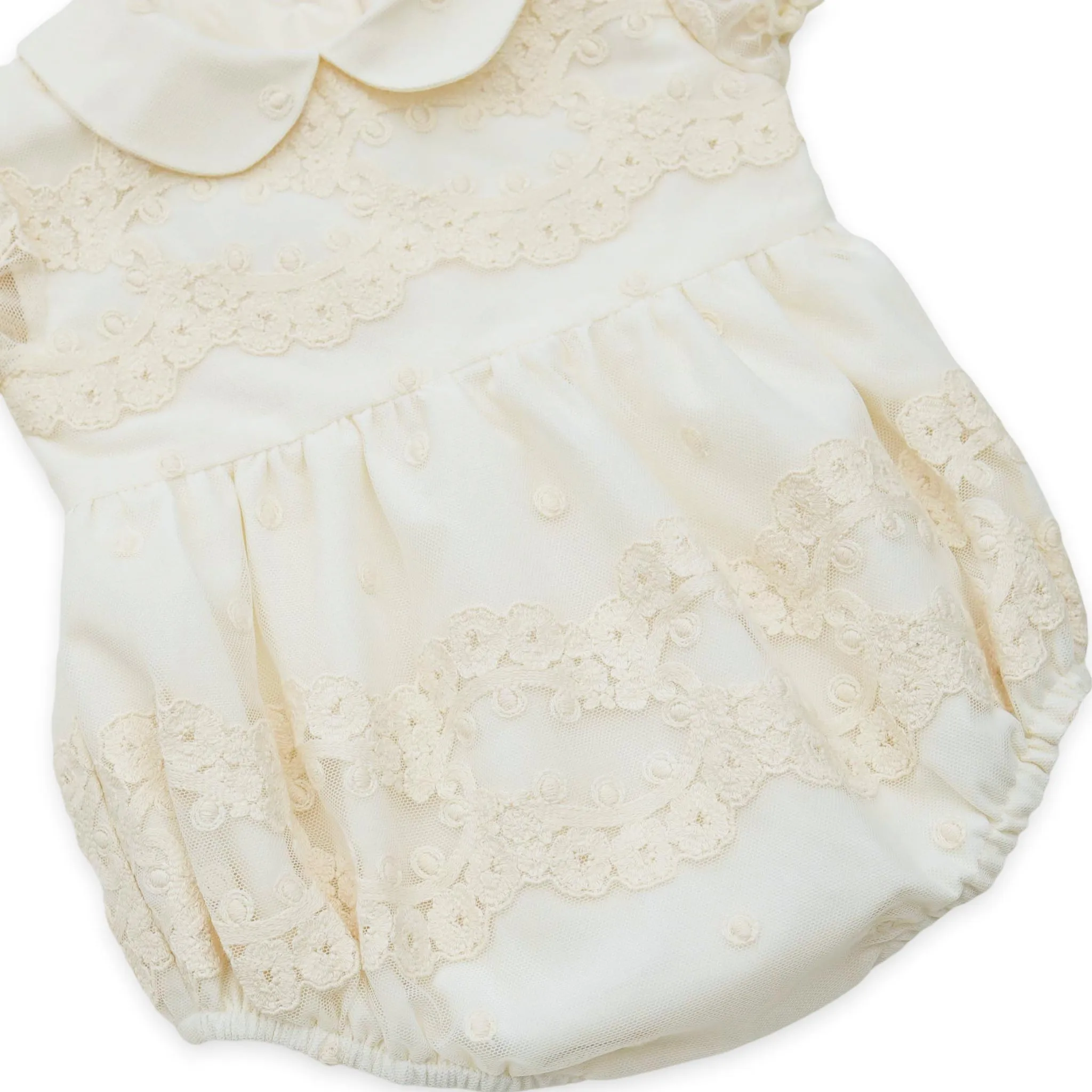 Ivory Lace Occasion Romper (3M - 3Y)