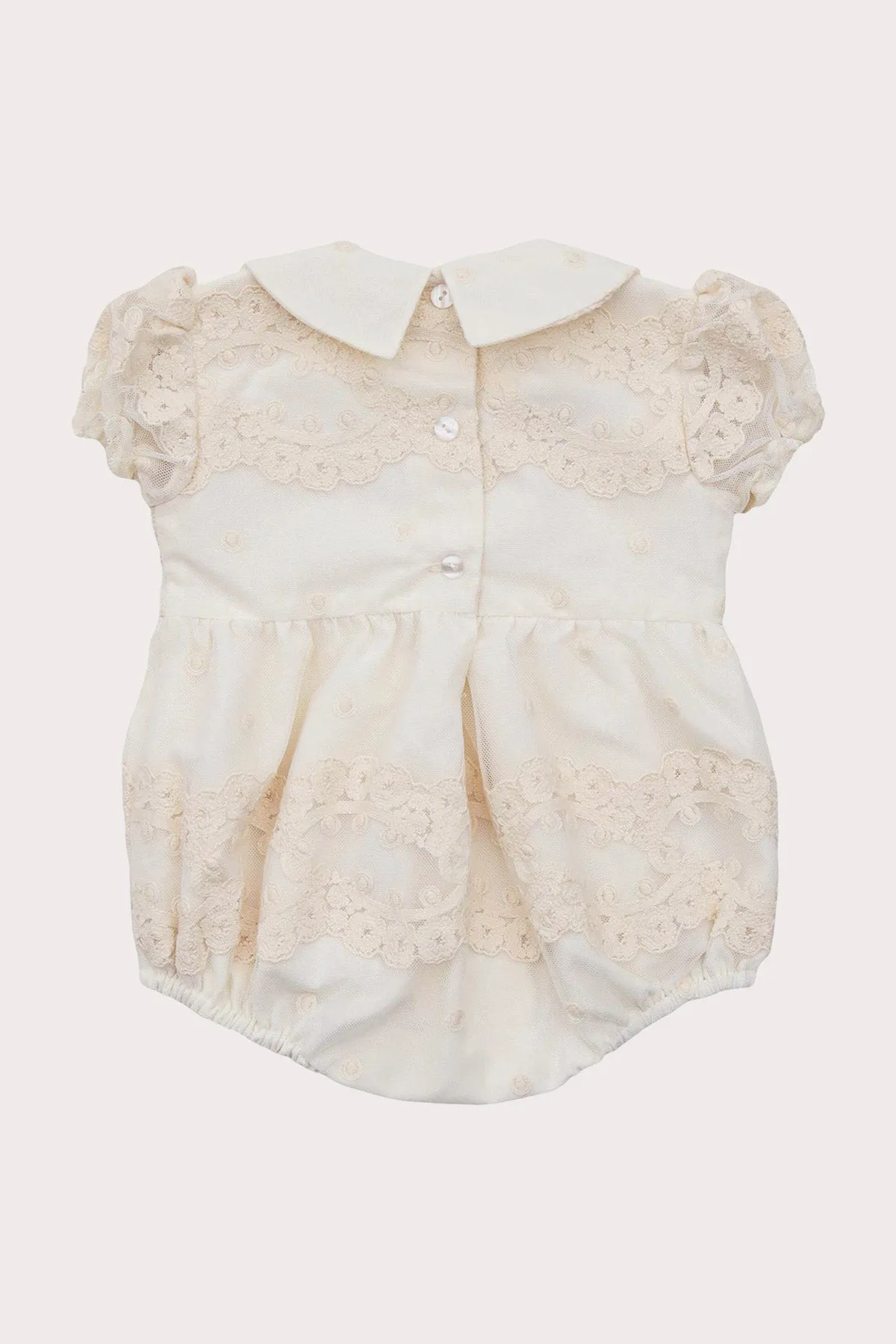 Ivory Lace Occasion Romper (3M - 3Y)