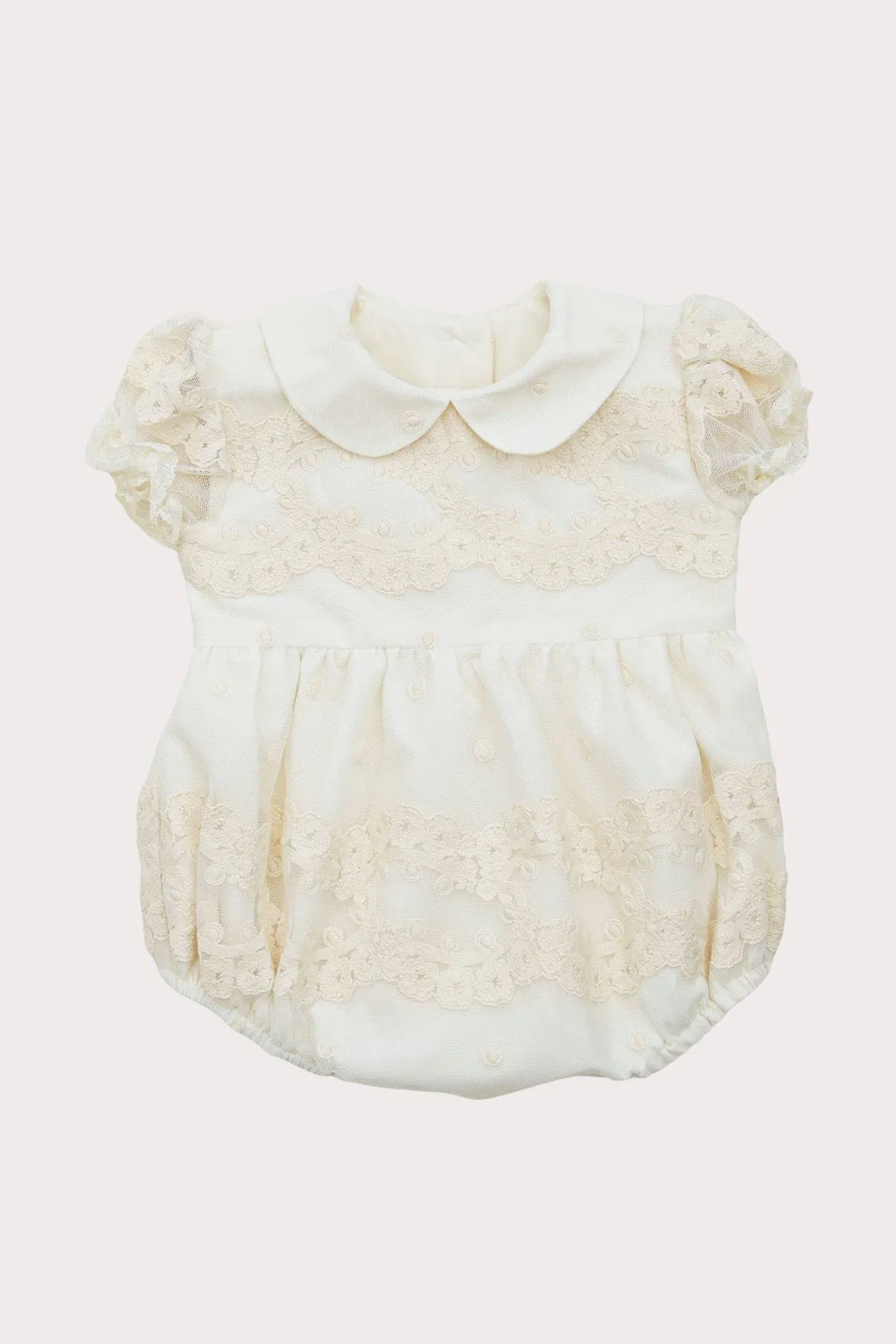 Ivory Lace Occasion Romper (3M - 3Y)