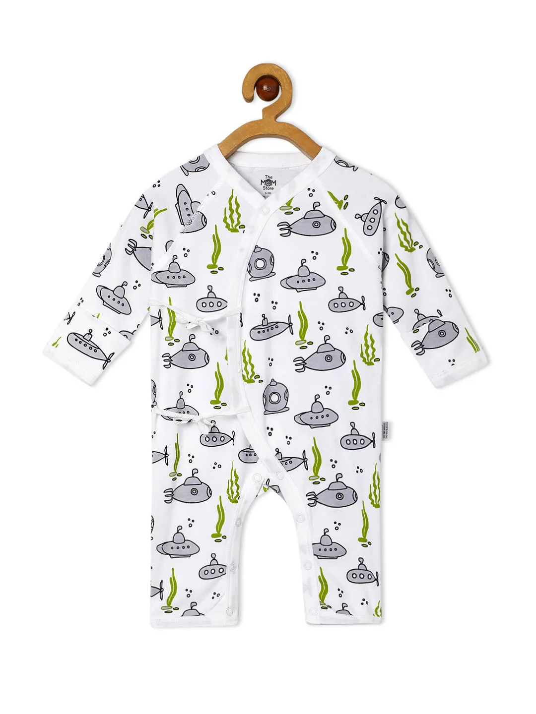 Jabla Style Infant Romper Combo of 2-Fishy Fish-Submarine Ride