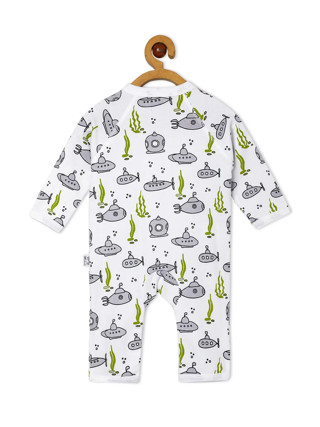 Jabla Style Infant Romper Combo of 2-Fishy Fish-Submarine Ride