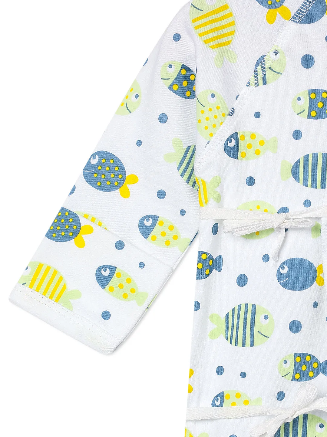 Jabla Style Infant Romper Combo of 3-Fishy Fish-My Aquarium-Turtle Trouble