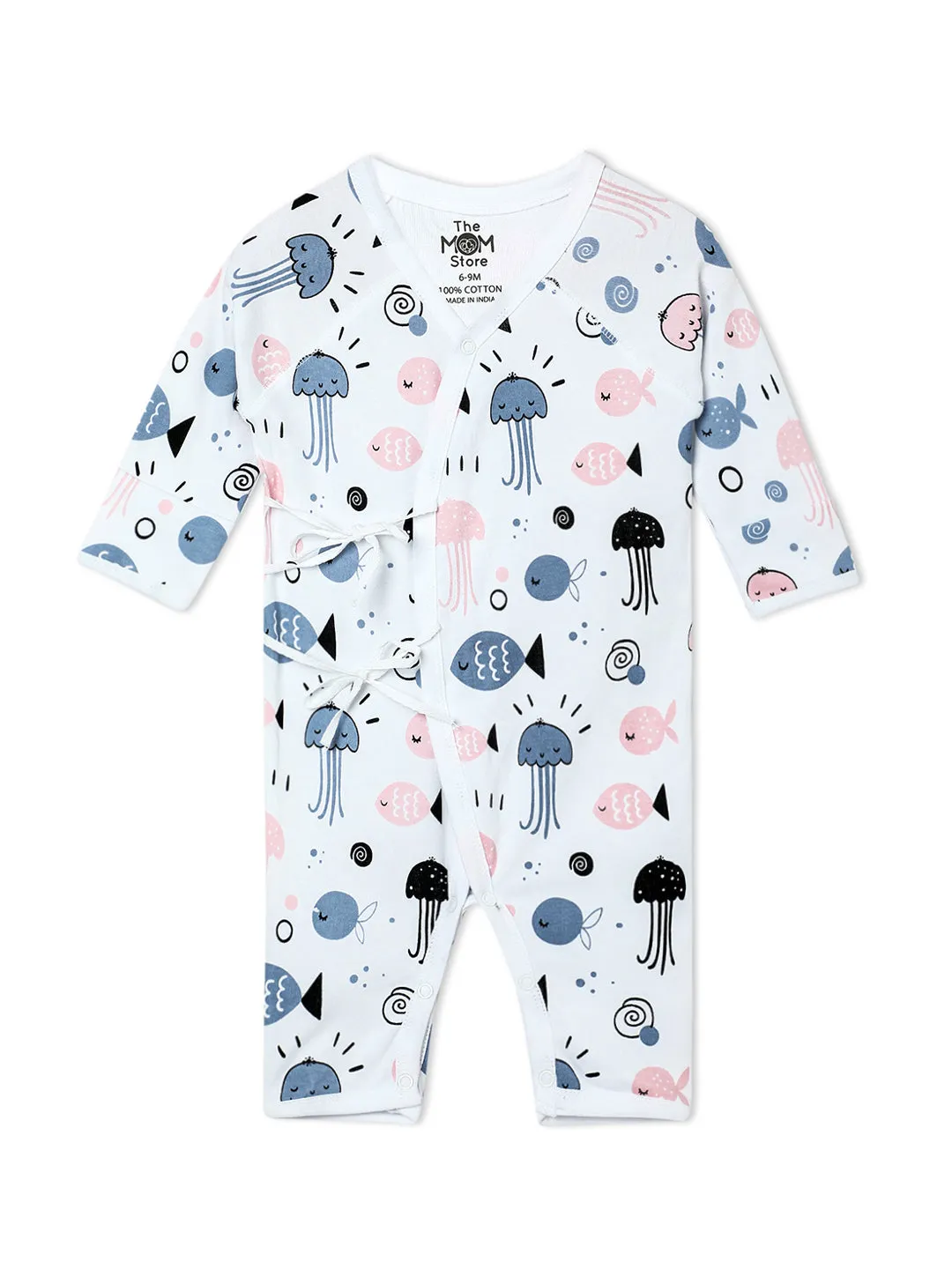 Jabla Style Infant Romper Combo of 3-Fishy Fish-My Aquarium-Turtle Trouble