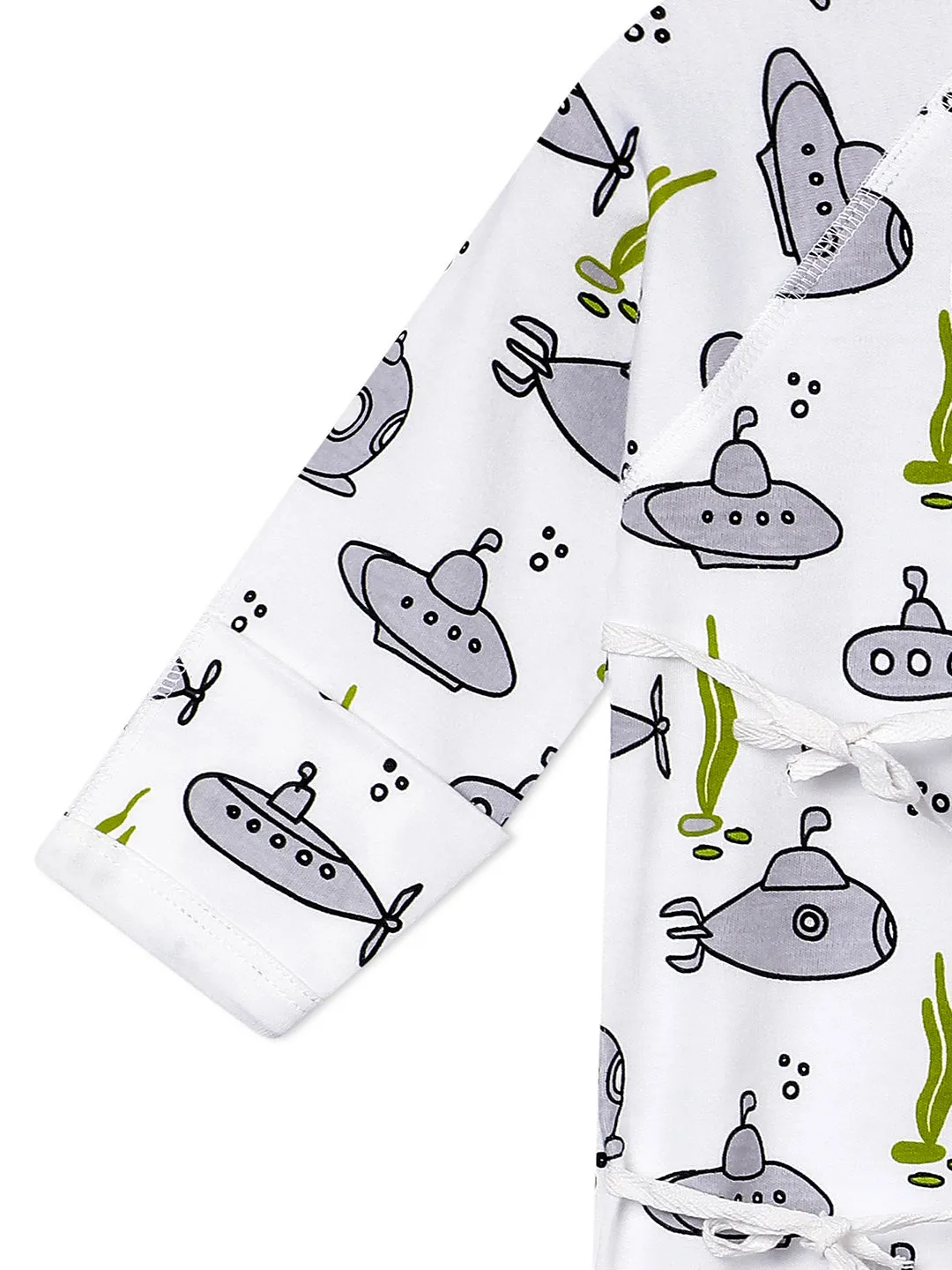 Jabla Style Infant Romper Combo of 3-Planet World-Submarine Ride-Tour to the Space