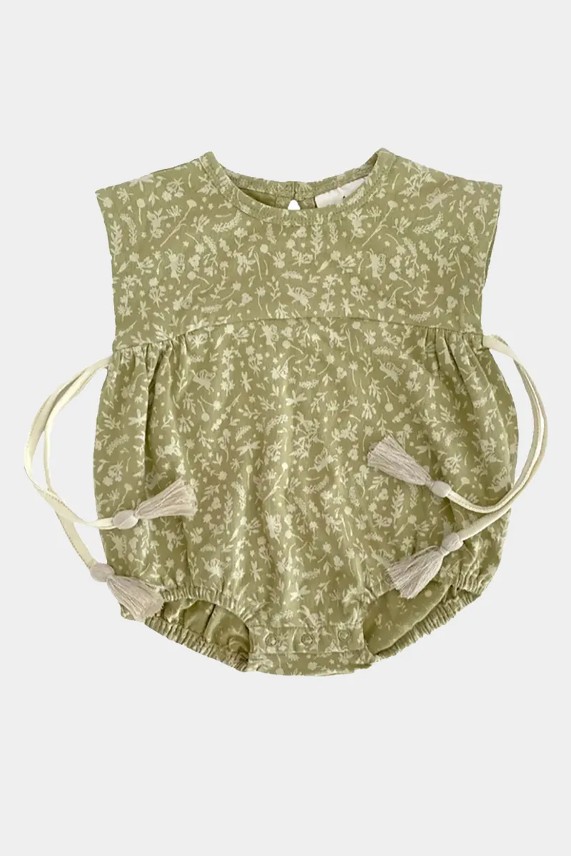 Jersey Side Tie Romper