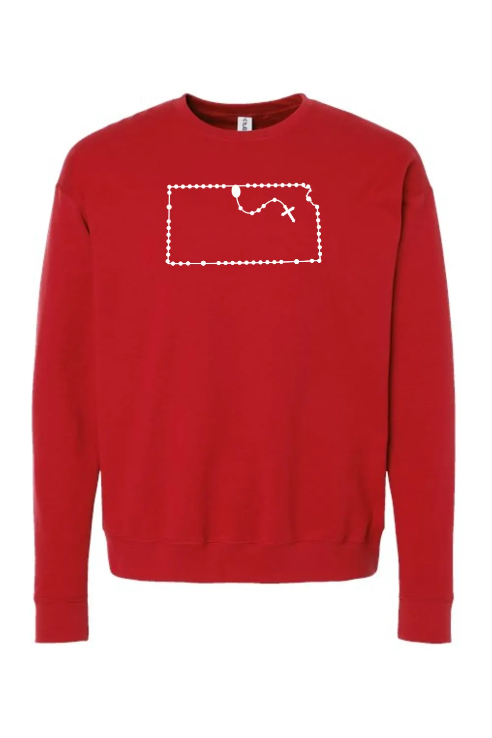 Kansas Catholic Rosary Crewneck Sweatshirt