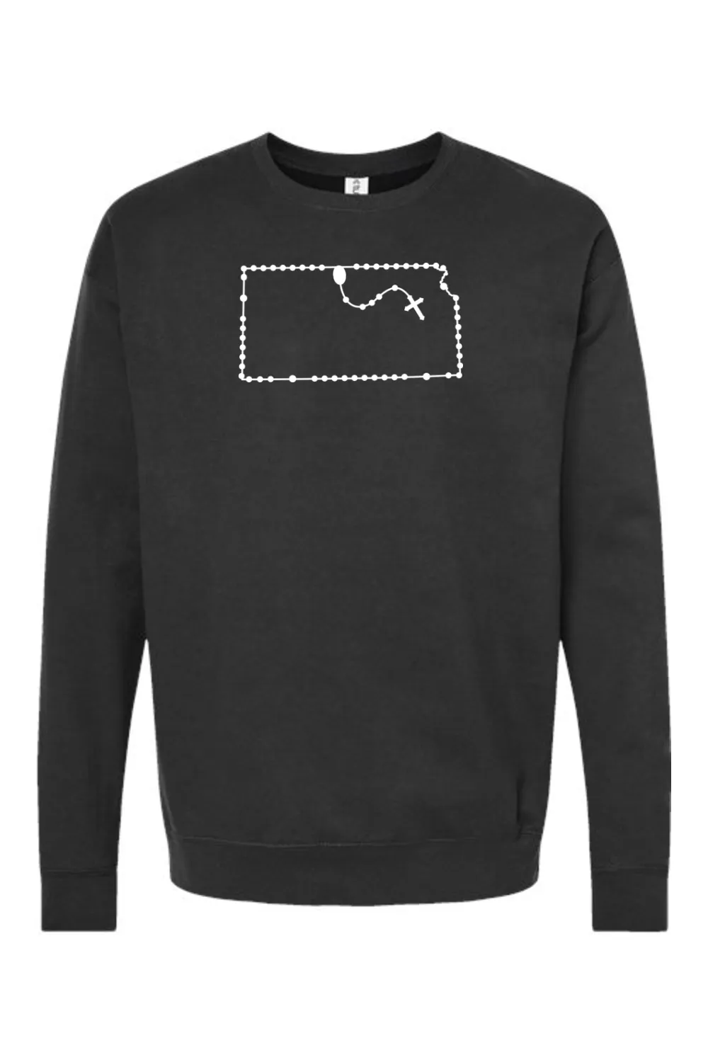 Kansas Catholic Rosary Crewneck Sweatshirt