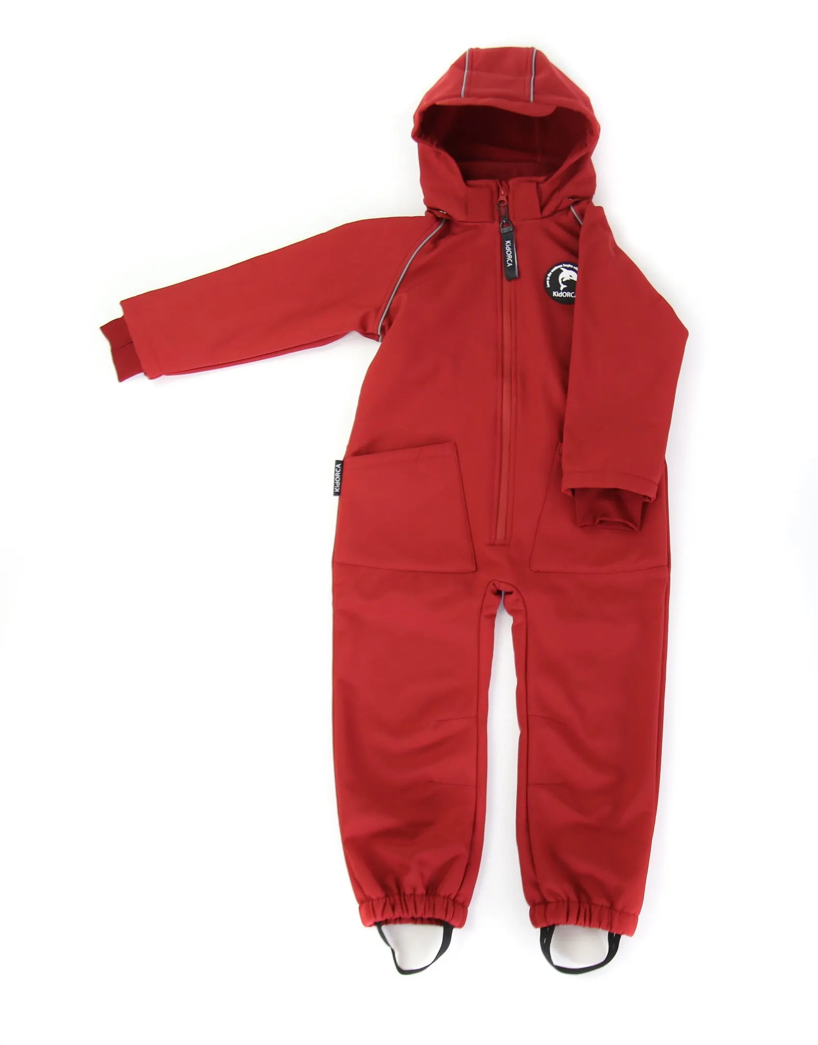 KidORCA Kids Softshell Overall Play Suit _ Merlot