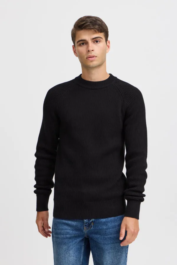 KRISTIAN RAGLAN RIB CREW NECK PULLOVER