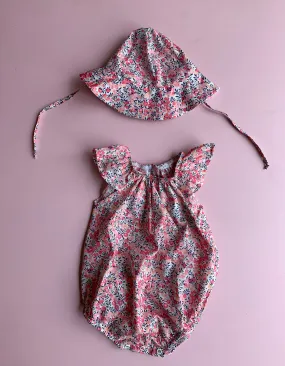 Liberty Pink Berry Romper