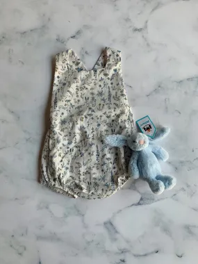 Liberty Theo Romper Blue