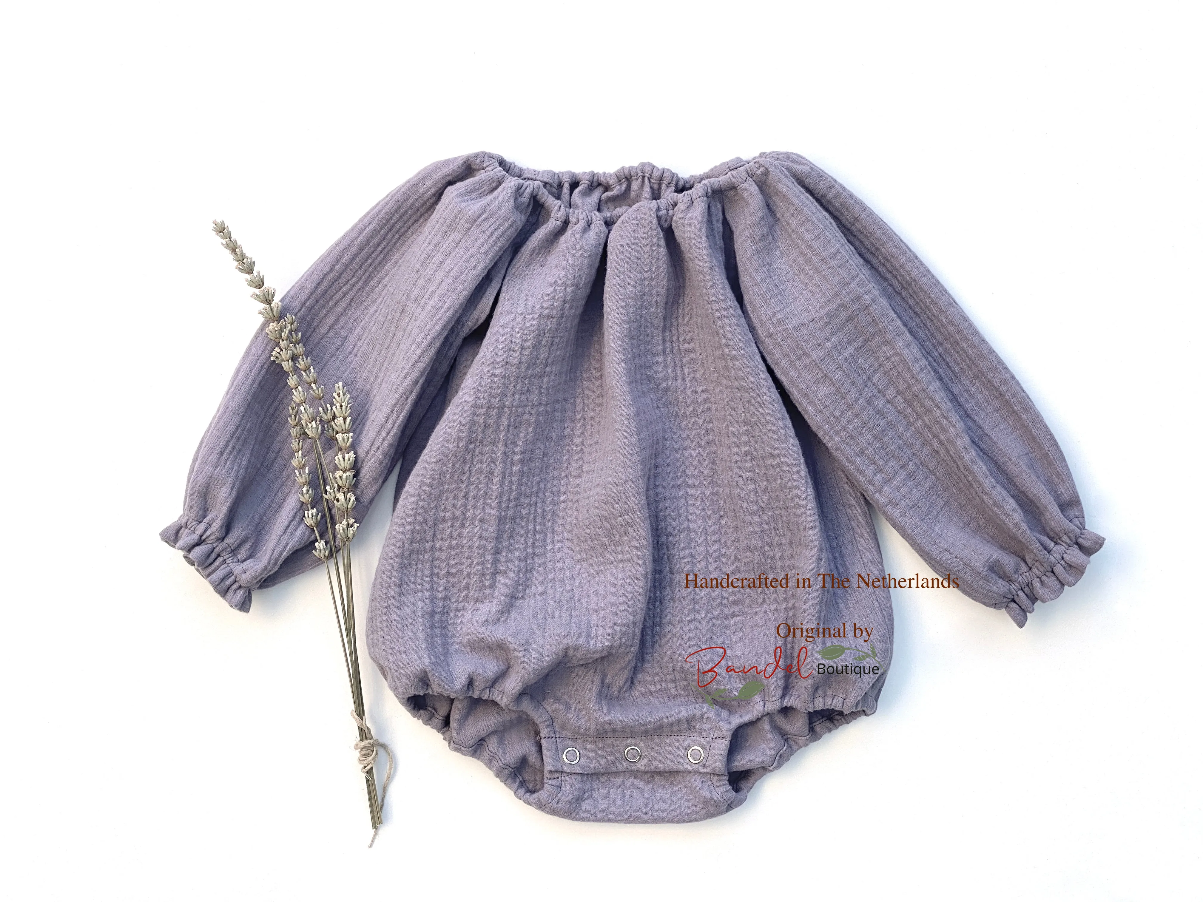 Lilac Double Gauze Romper