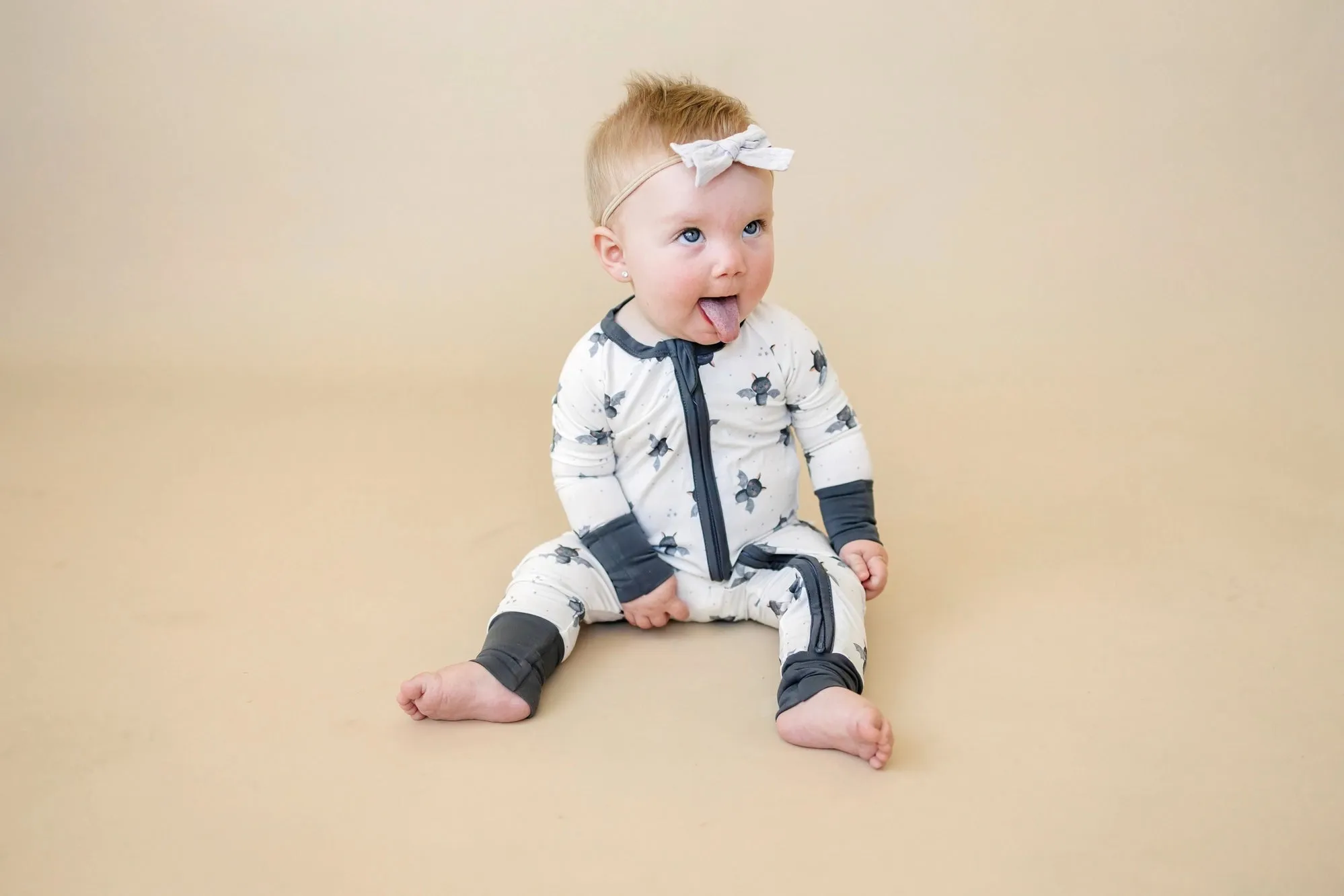 Little Joy Co. Zippy Romper - Batty for Bedtime