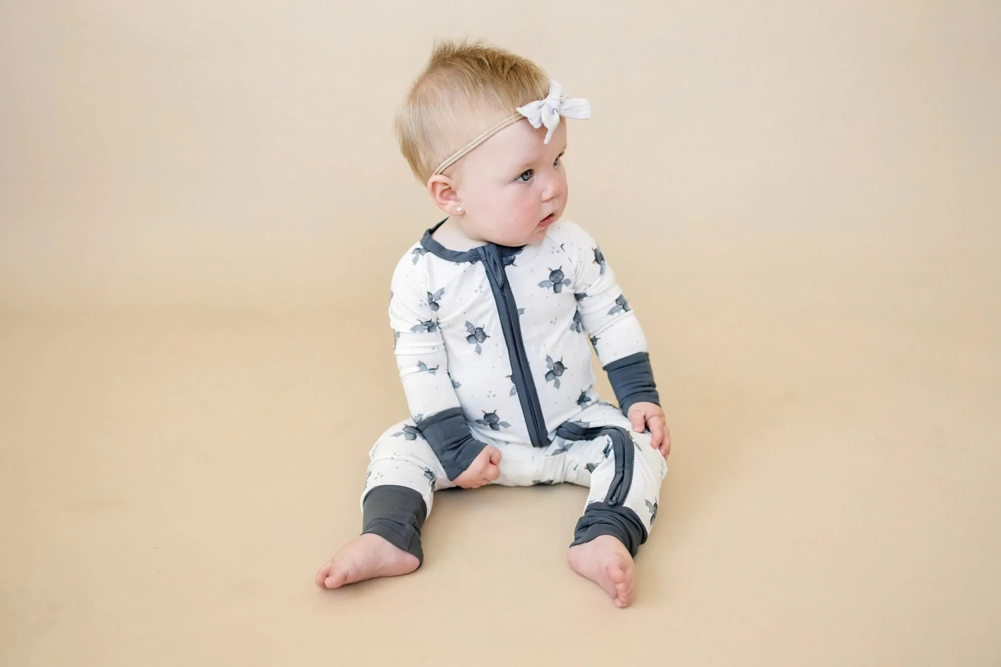 Little Joy Co. Zippy Romper - Batty for Bedtime