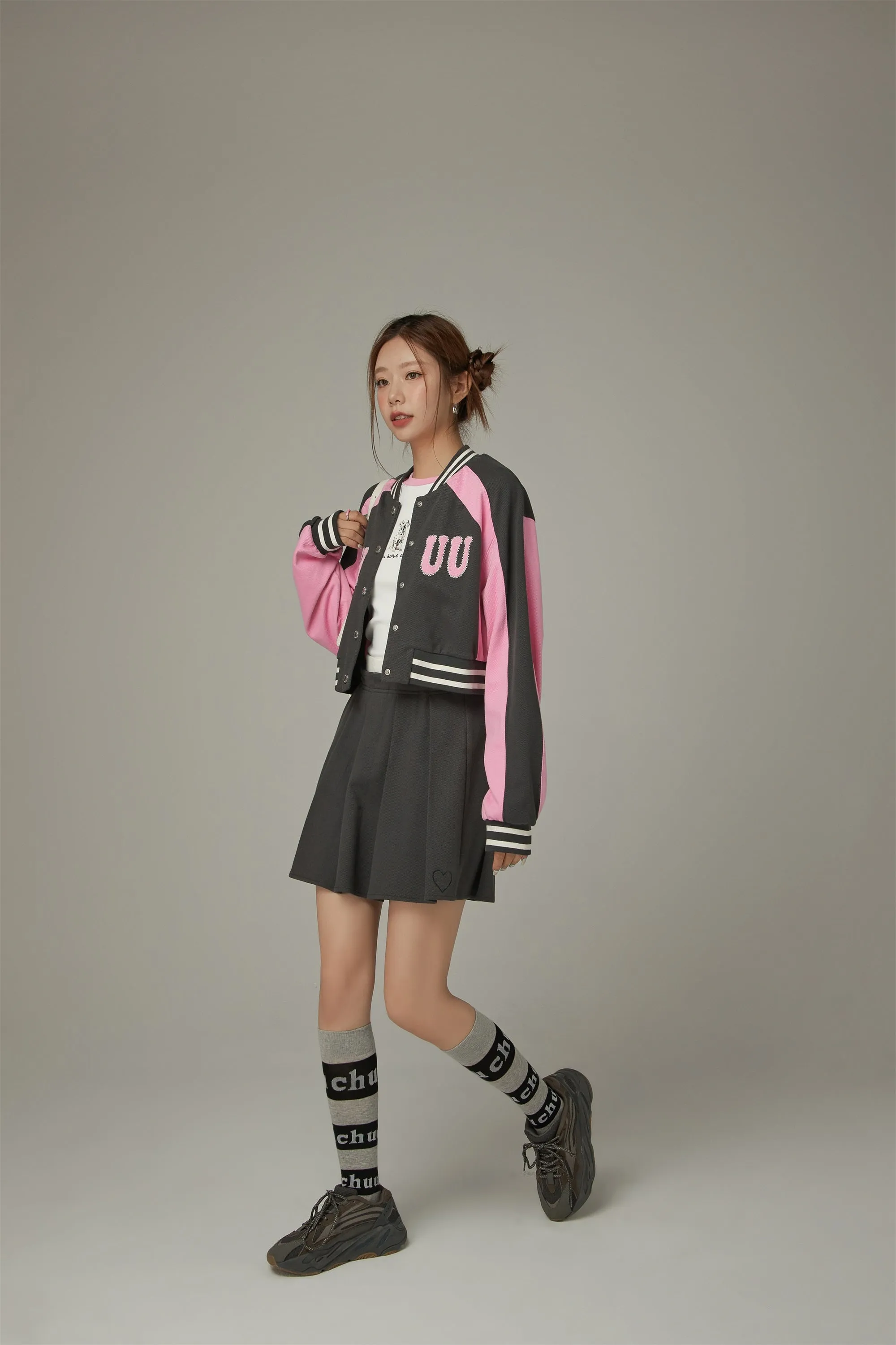 Logo Varsity Cropped Jacket