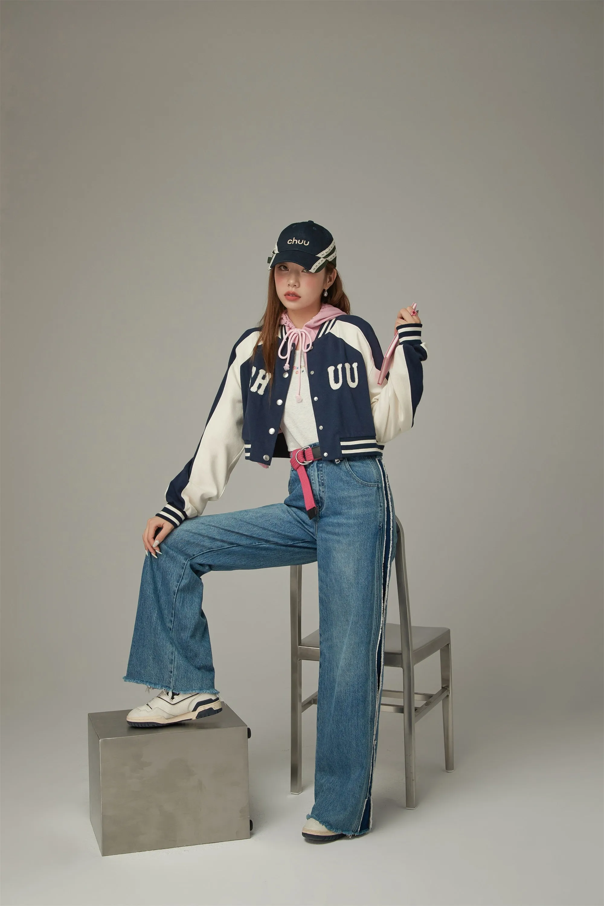 Logo Varsity Cropped Jacket