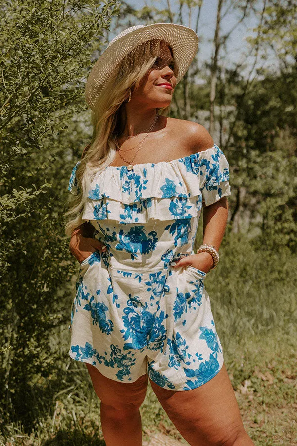 Love Beyond Expectation Floral Romper Curves