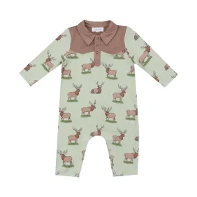 L/S CowBoy Romper - Elk