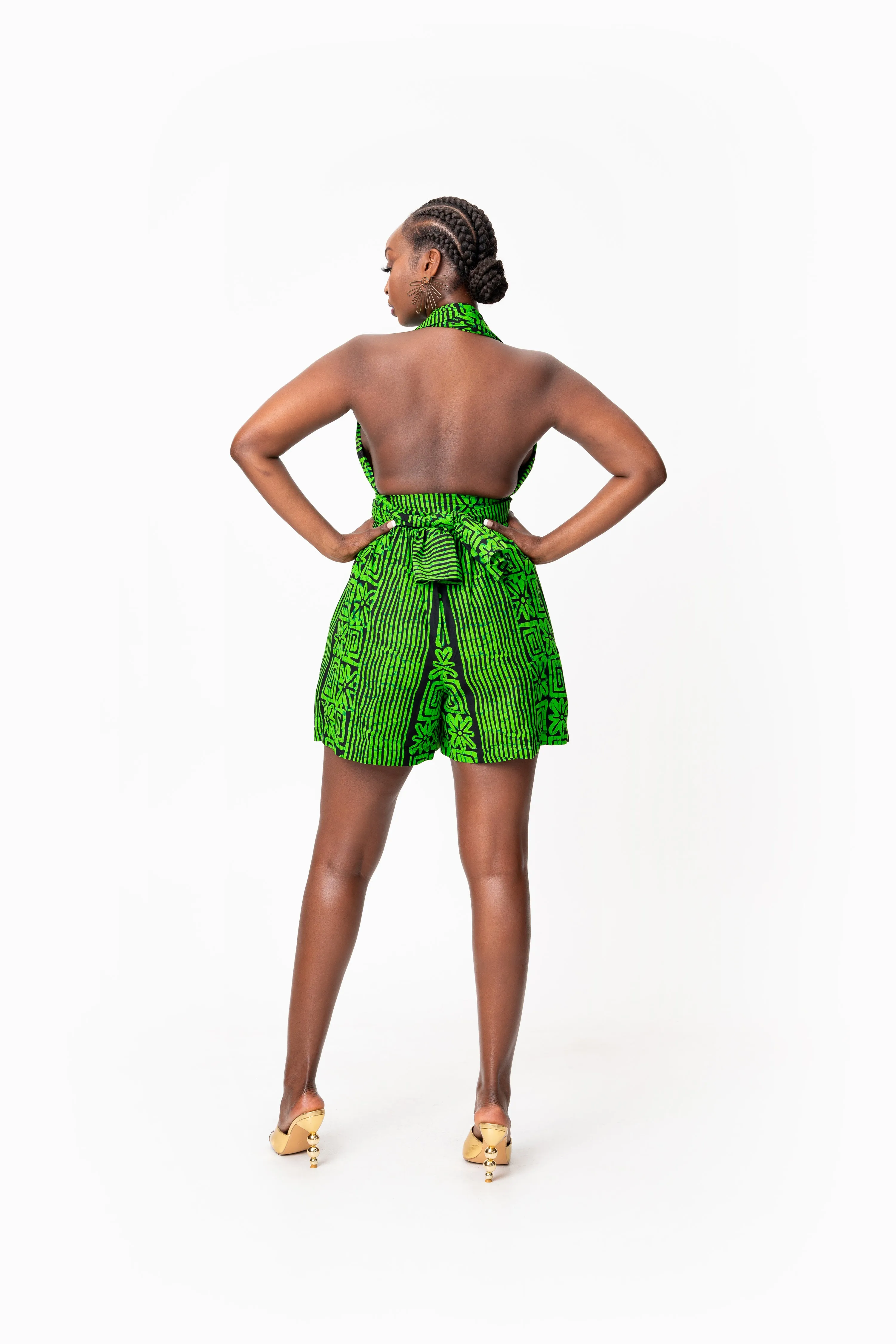 MAALI African Print Infinity Romper