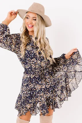 Magical Melody Romper In Navy