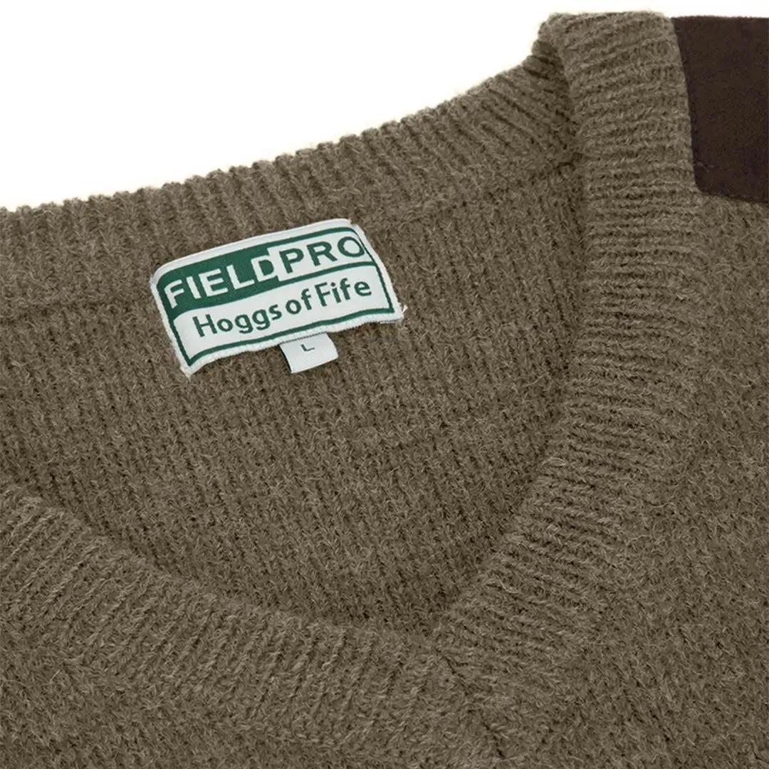 Melrose II Hunting V-Neck Pullover - Meadow Green by Hoggs of Fife