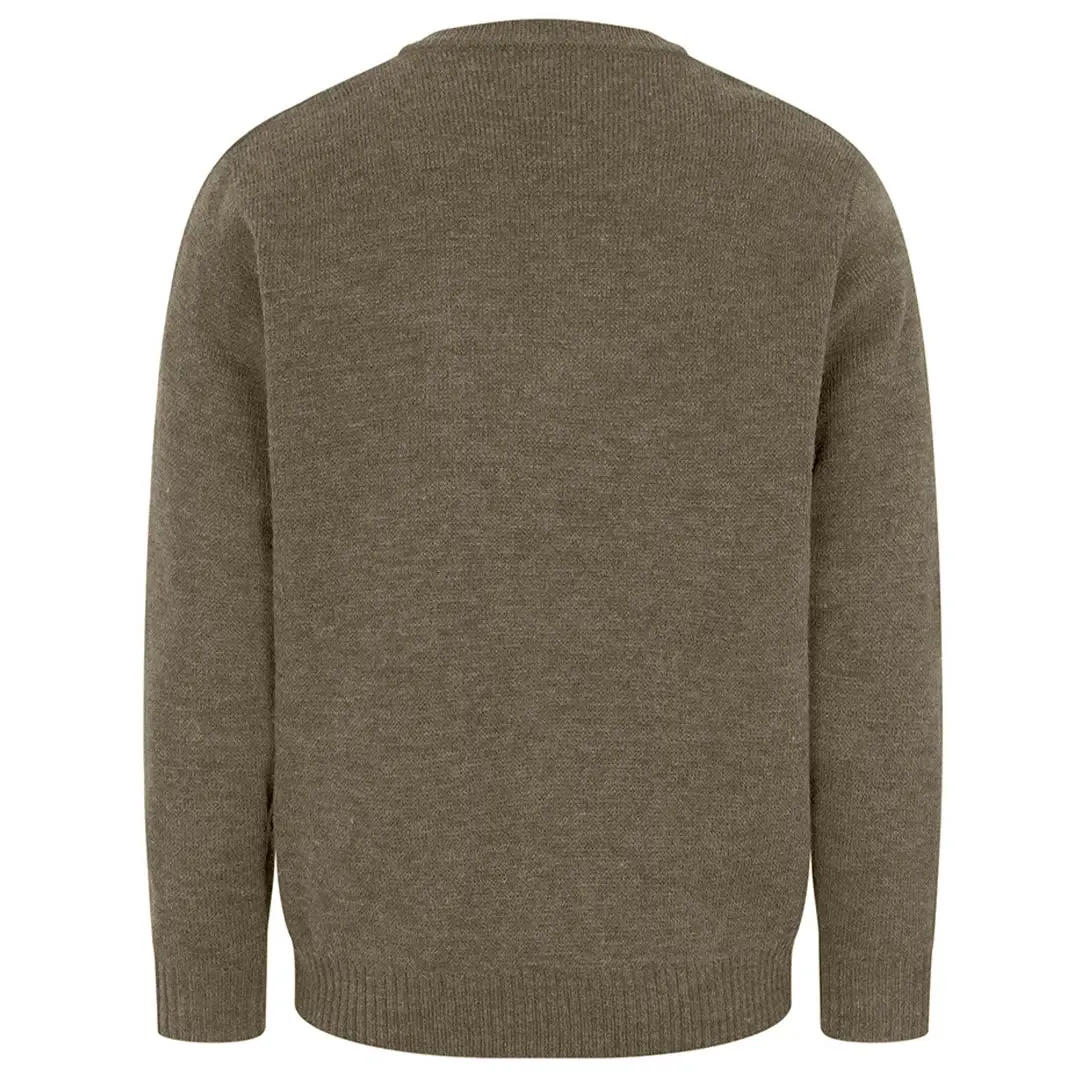 Melrose II Hunting V-Neck Pullover - Meadow Green by Hoggs of Fife