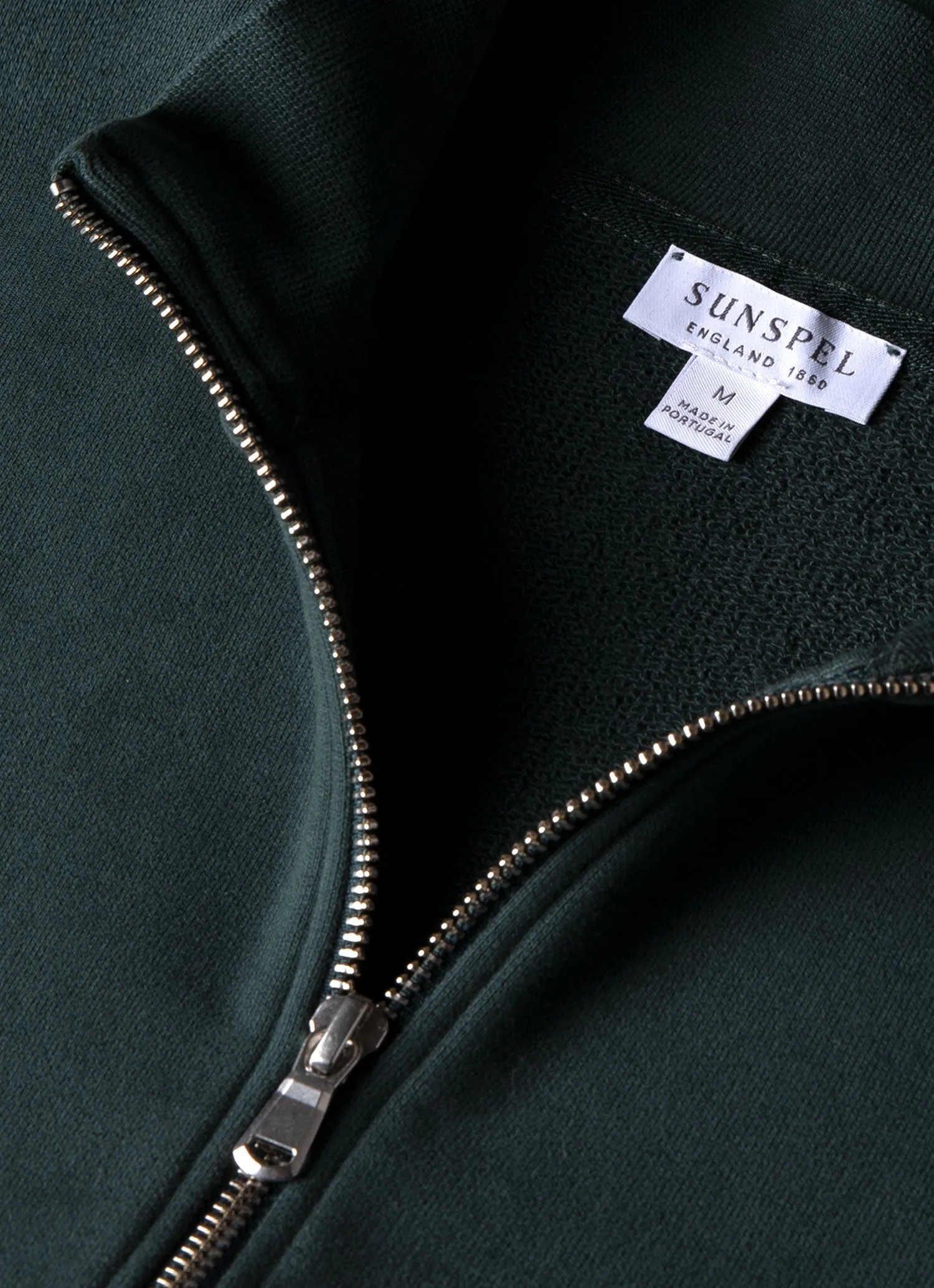 Men's Half Zip Loopback Sweatshirt in Holly Green