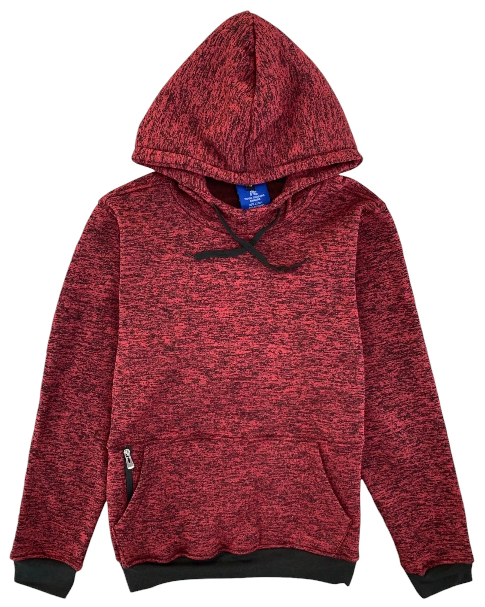 Men’s Solid Color Full Sleeves Spring Wear Pullover Hoodie