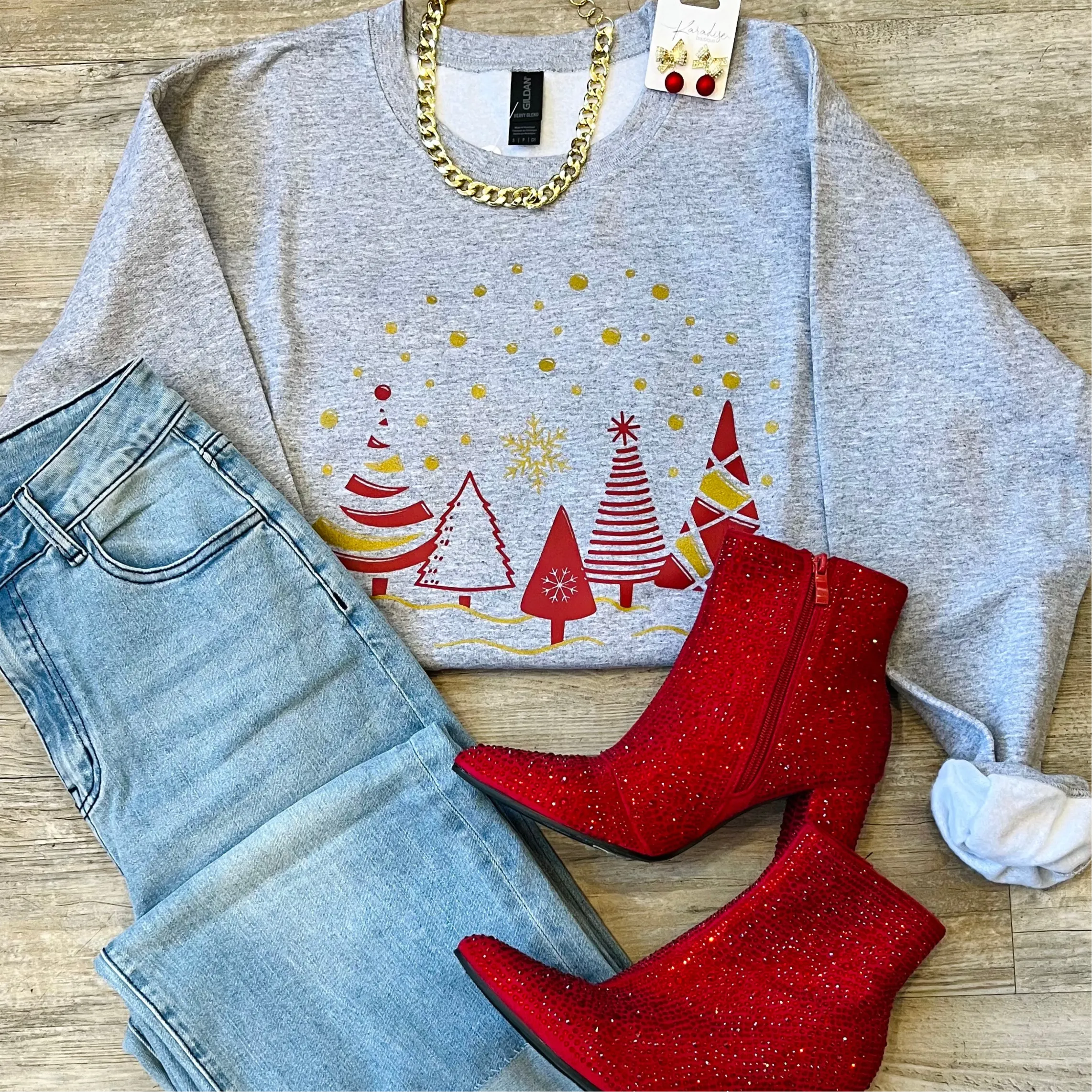 Merry & Bright Festive Christmas Crewneck