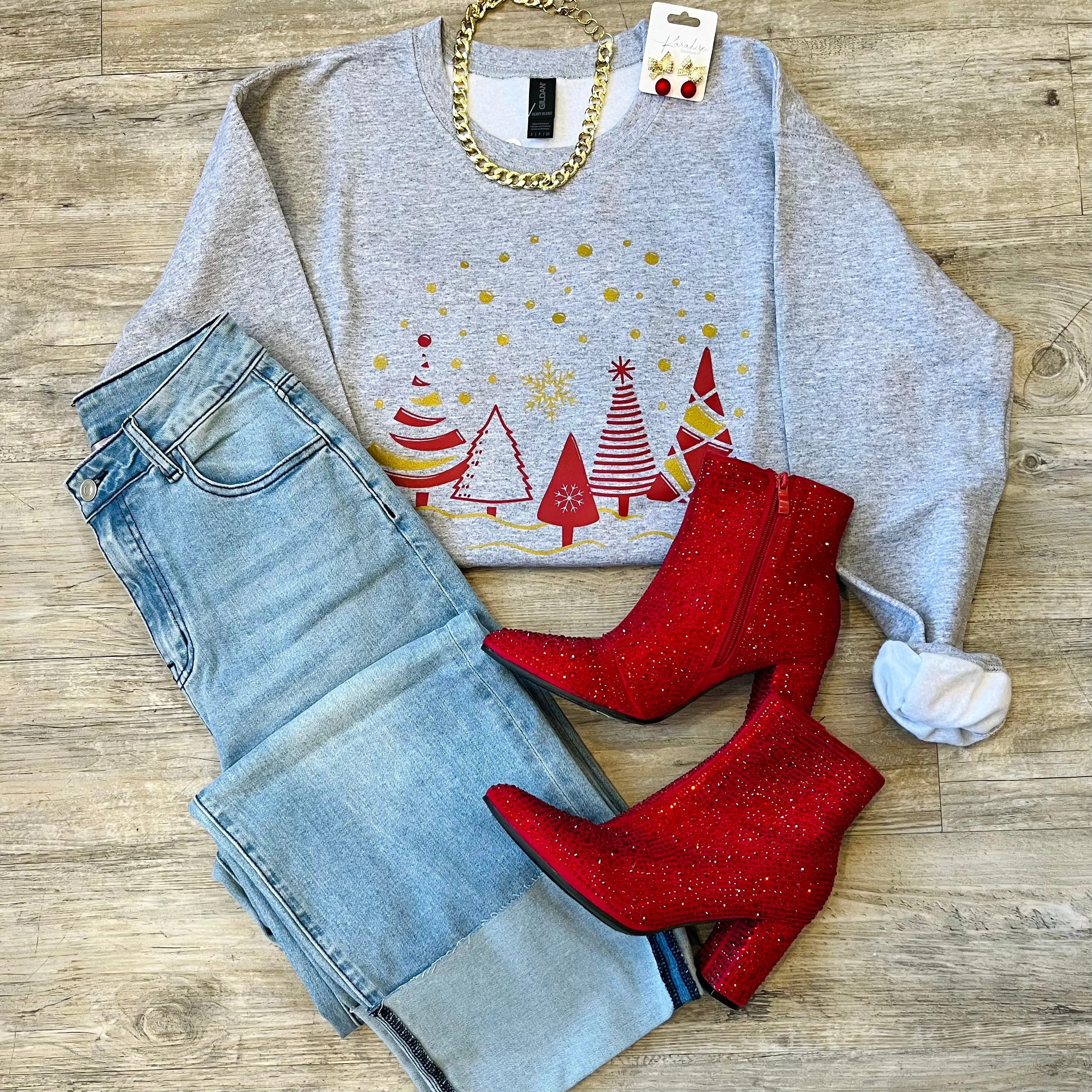 Merry & Bright Festive Christmas Crewneck