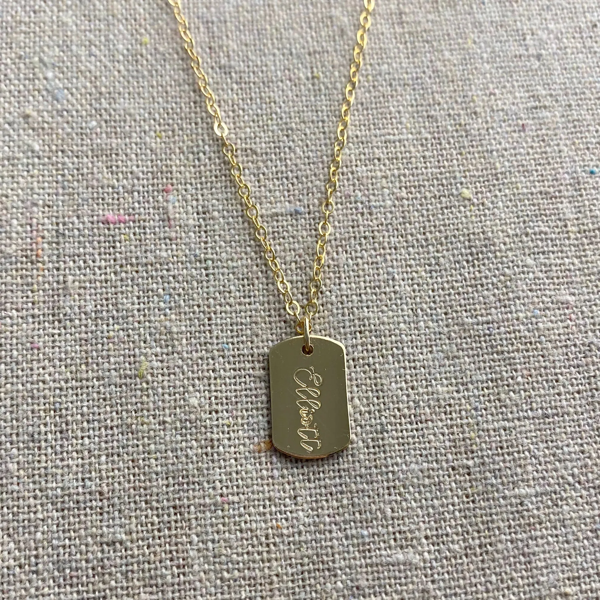 Mini Dog Tag Necklace