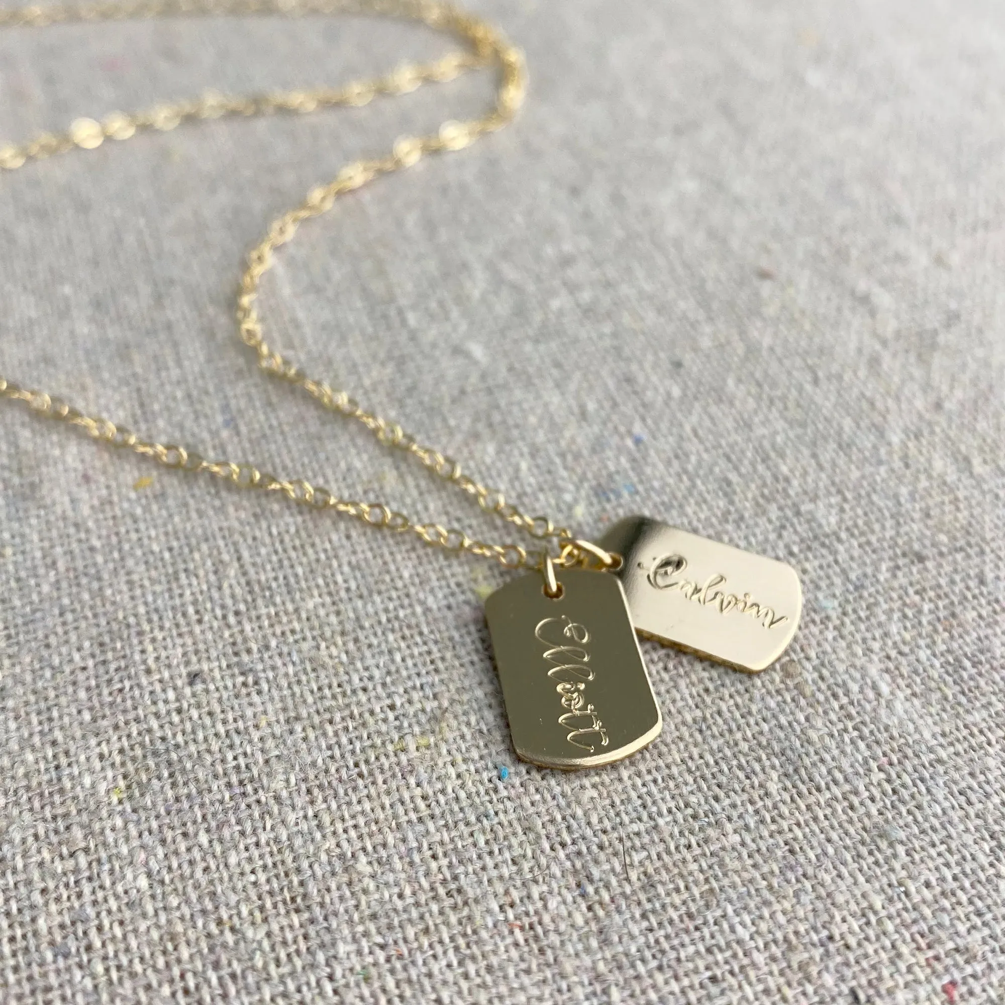 Mini Dog Tag Necklace