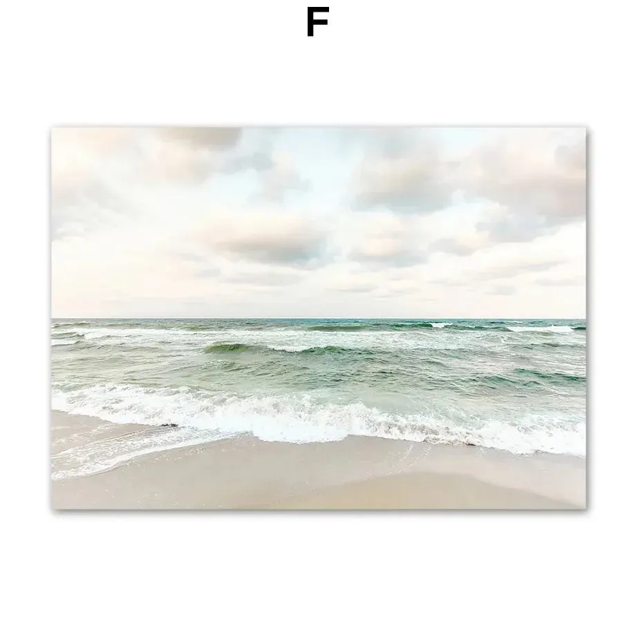 Minimalist Lifestyle Beach Landscape Wall Art Fine Art Canvas Prints Gallery Wall Pictures Of Calm For Living Room Scandinavian Home Decor