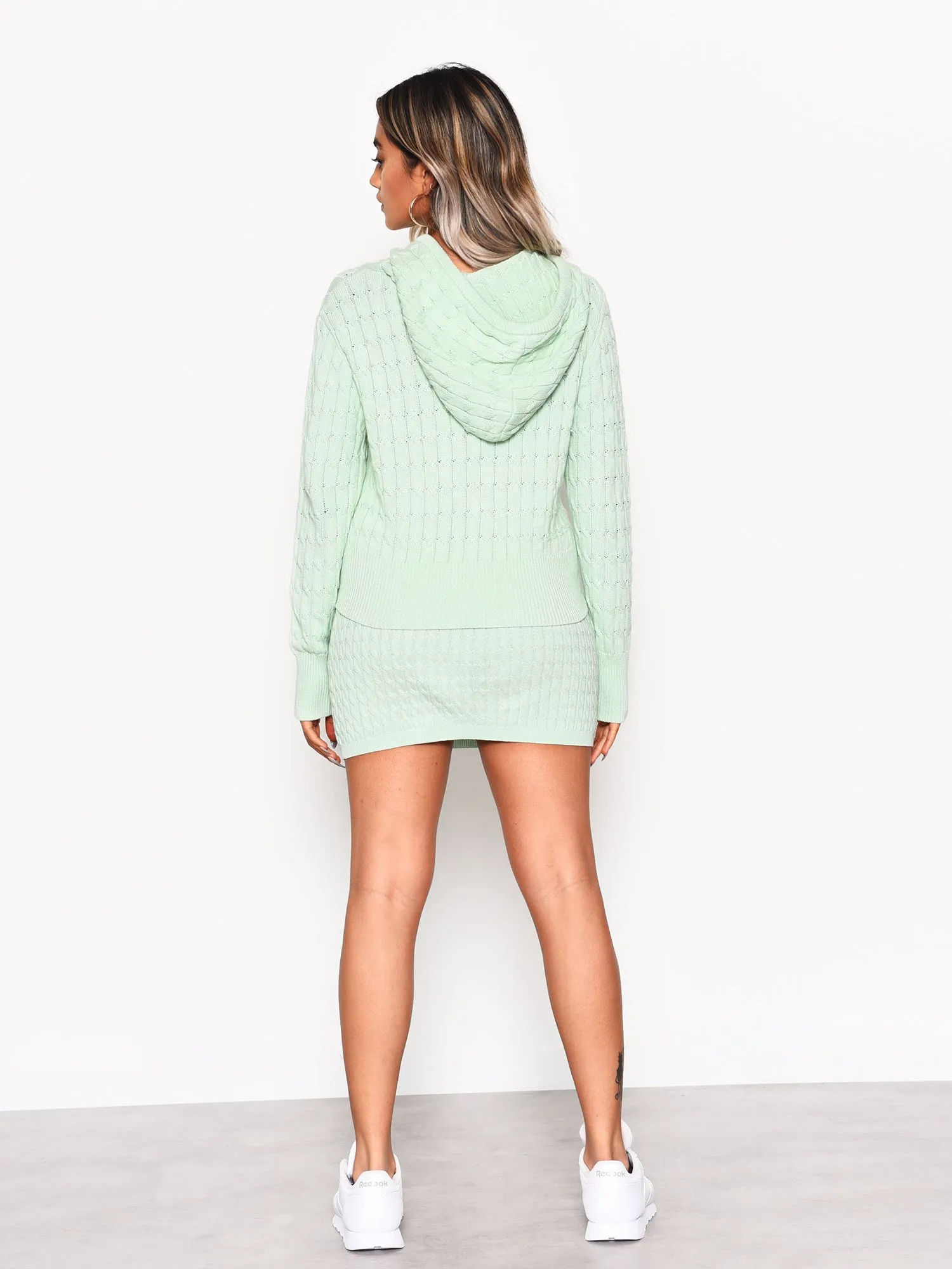 Mint Knitted Mini Skirt