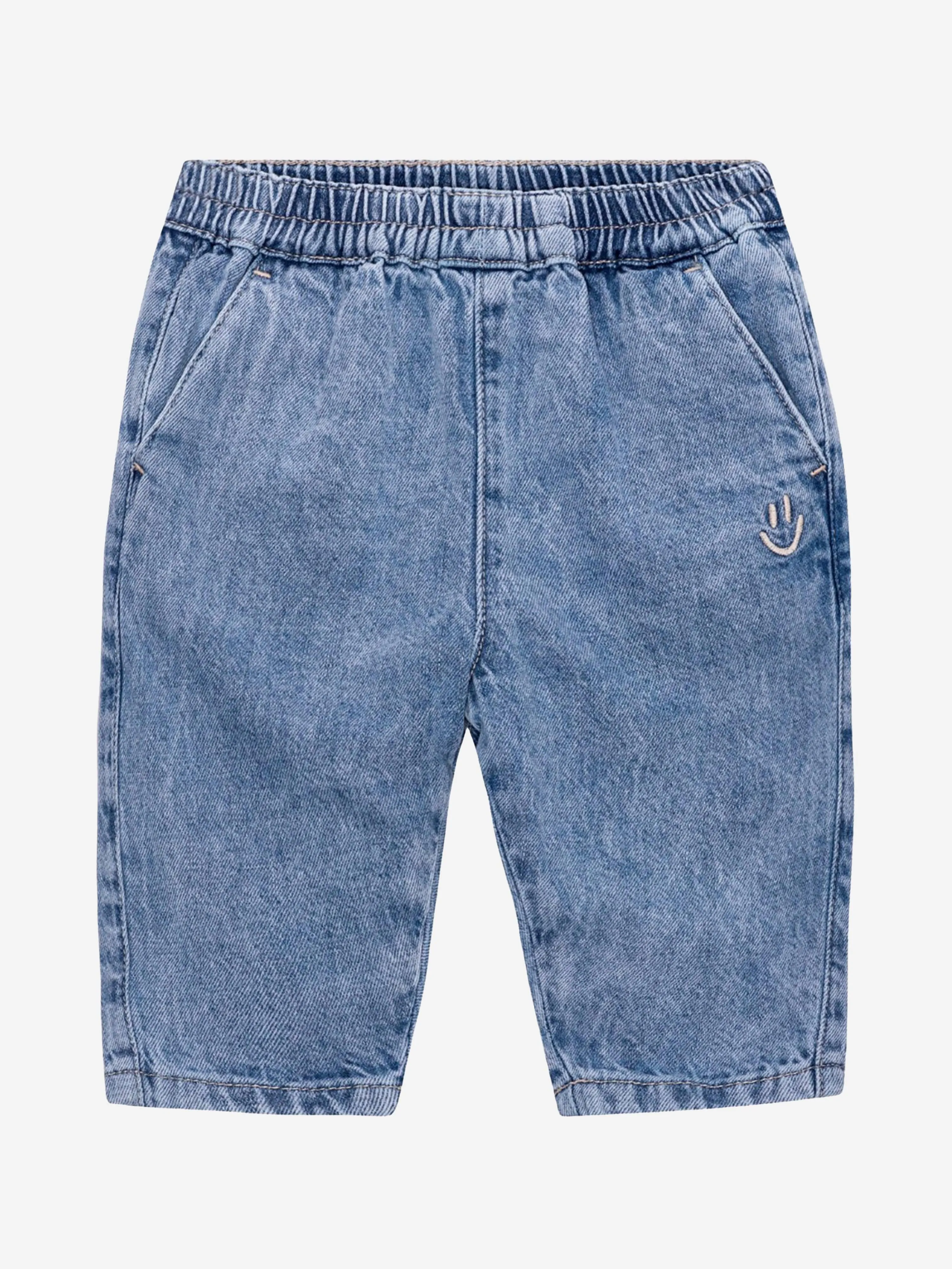 Molo Baby Denim Soft Pants in Blue