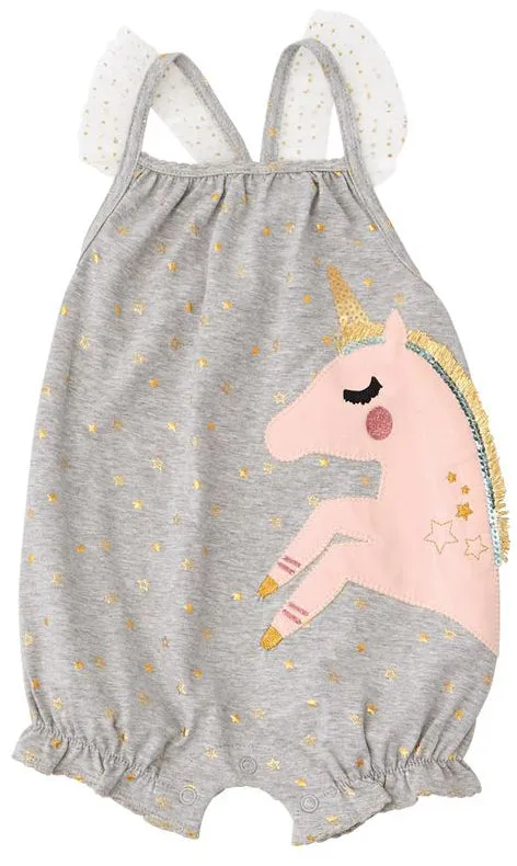 Mud Pie Unicorn Bubble Romper