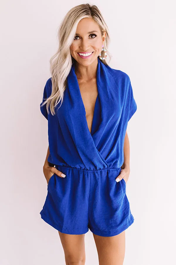 Music City Romper In Sapphire