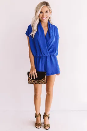 Music City Romper In Sapphire