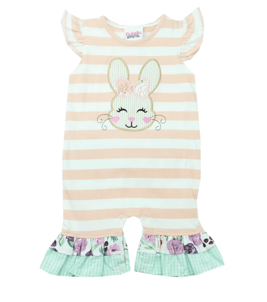 Natalie Grant Applique Bunny Romper