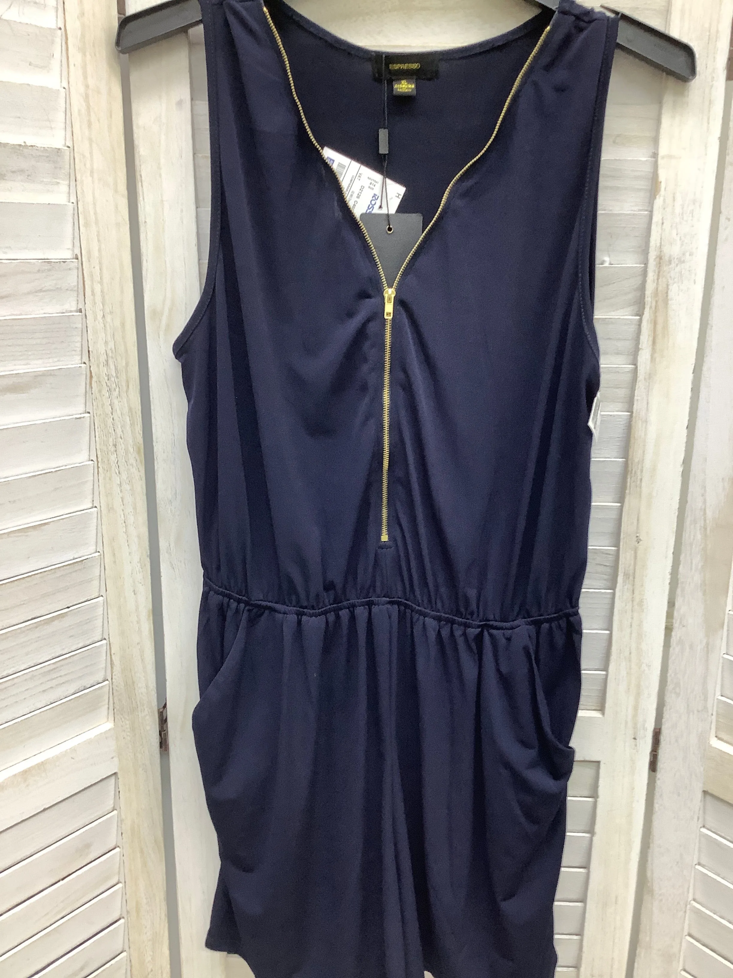 Navy Romper Espresso, Size Xl