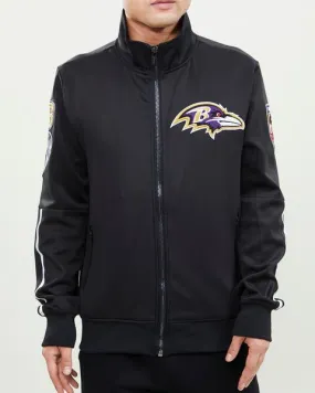 NFL BALTIMORE RAVENS CLASSIC MEN'S TRACK JACKET (BLACK)