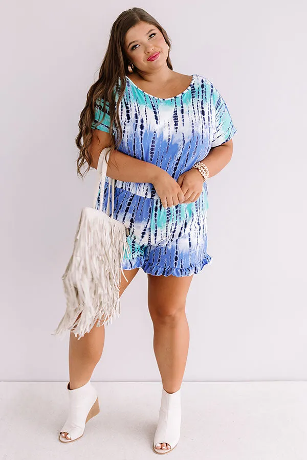 Ocean Overlook Tie Dye Romper Curves