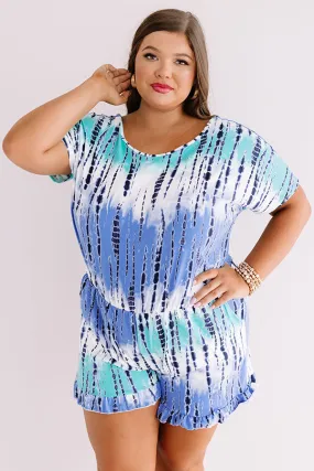 Ocean Overlook Tie Dye Romper Curves