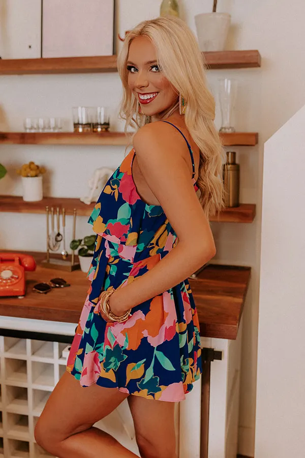 Over The Ocean Floral Romper