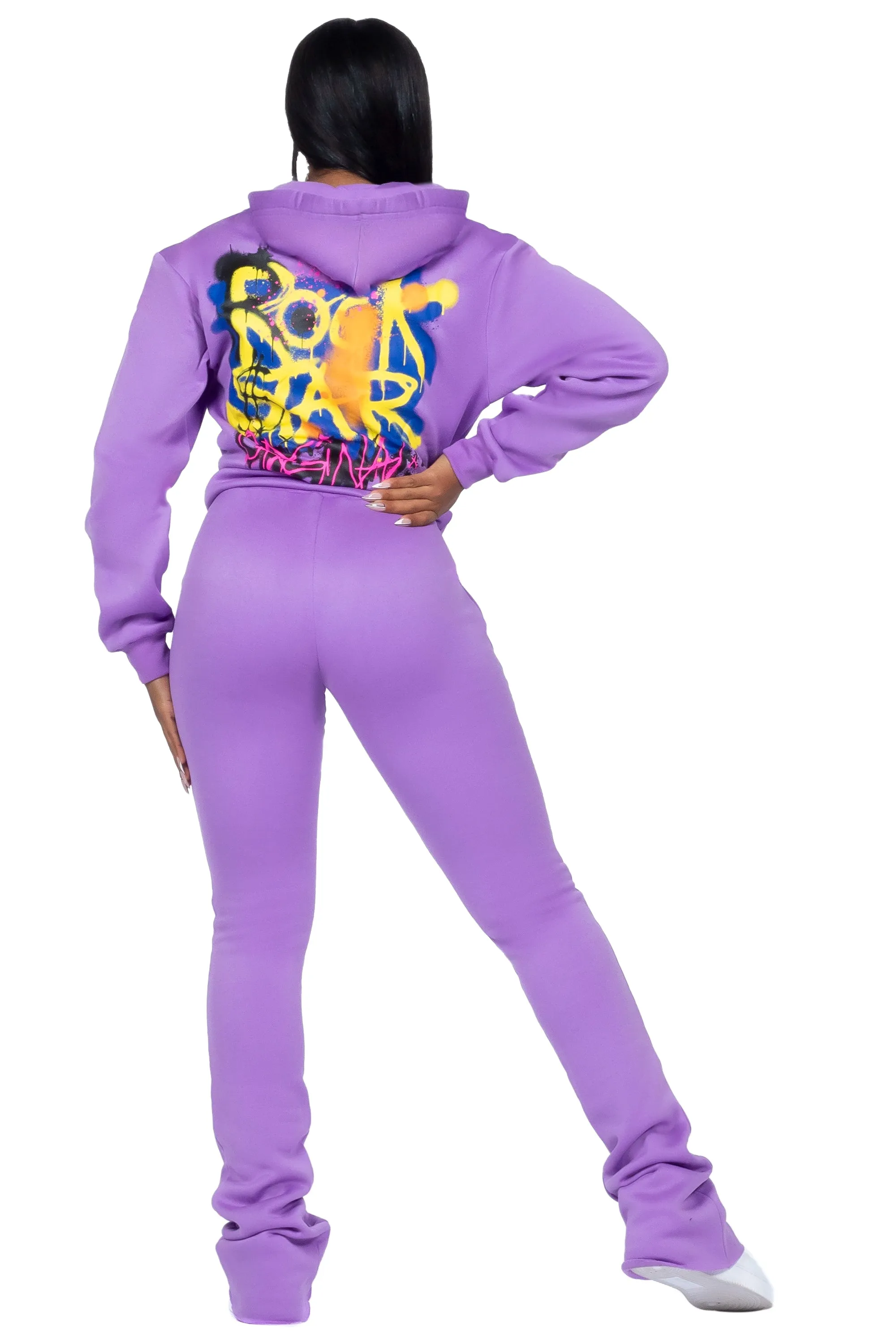 Passion Purple Zip Up Super Stacked Trackset