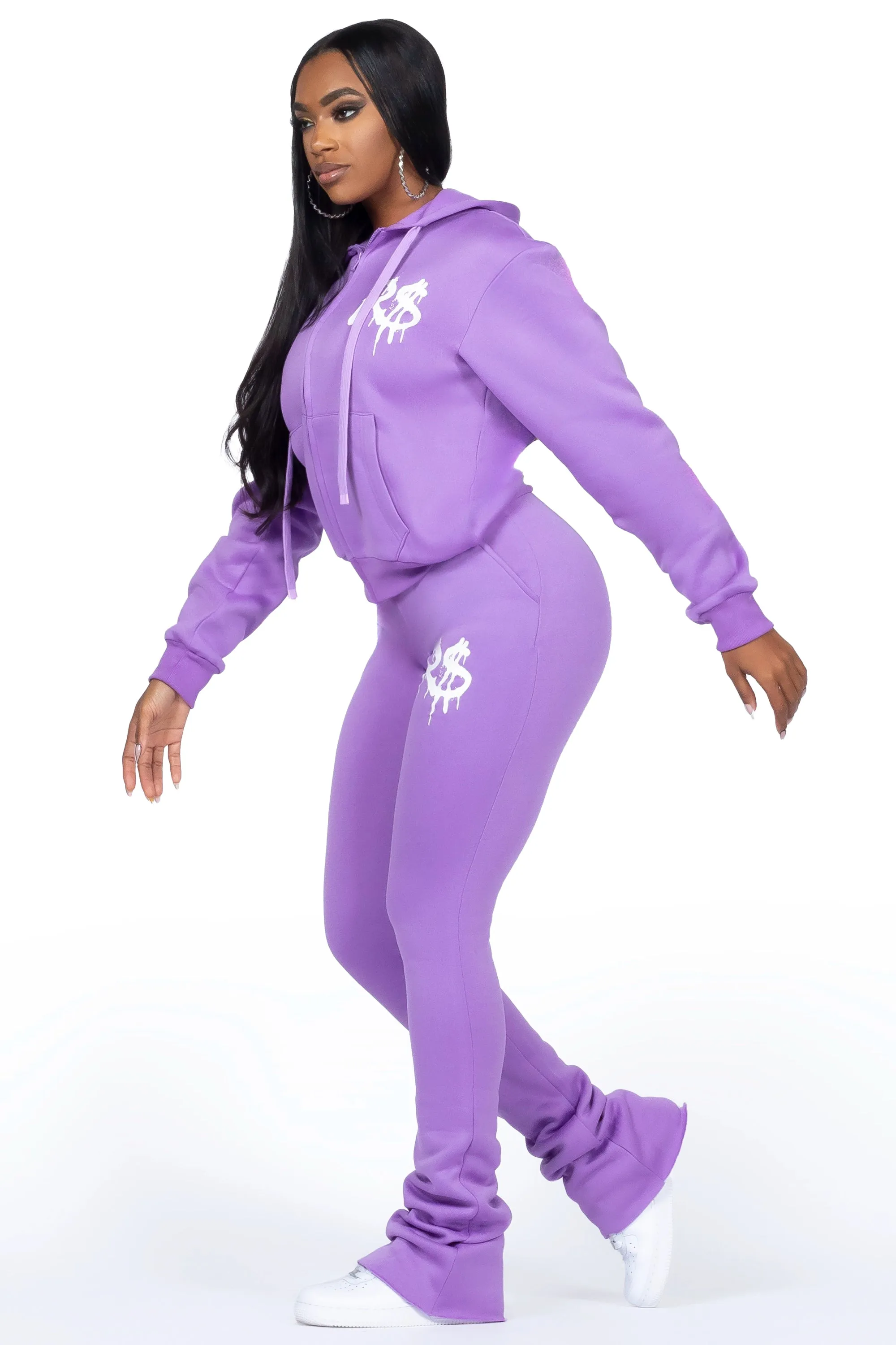 Passion Purple Zip Up Super Stacked Trackset