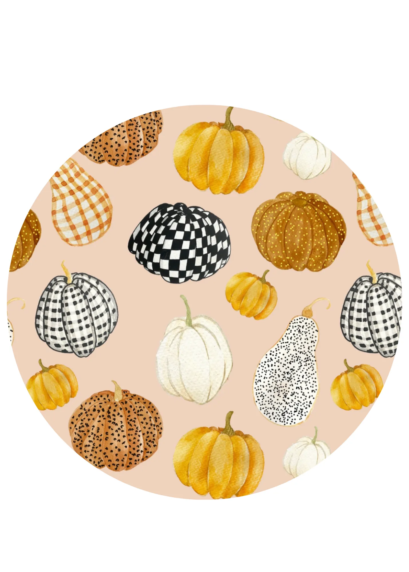 Patterned Pumpkins Bamboo Sleeper