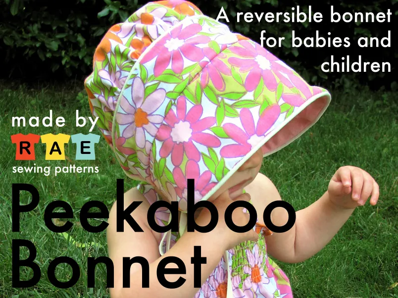 Peekaboo Bonnet Sewing Pattern PDF